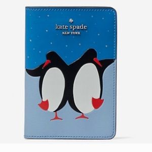 Kate Spade Arctic Friends Penguin Passport Holder